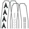 SKS BLUEMELS STYLE 27.5“ - 29“, 75 mm - ESC V-Adapter Streben Set schwarz 