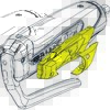 TRP ADAPTER FÜR SRAM E-TAP BLIPS FÜR HYDR. AEROBREMSE LINKS